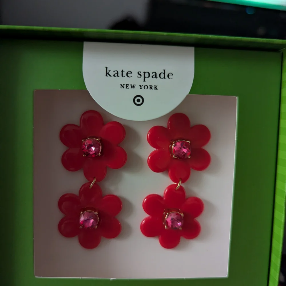 Kate Spade Pink Flower Earrings